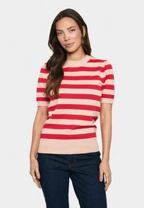 Футболка с принтом MILA SS BLOCK STRIPE Saint Tropez, красный