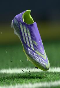 Кроссовки Adidas Performance F50 LEAGUE LACELESS FIRM GROUND FOOTBALL BOOTS, Purple Rush/Footwear White/Lucid Lemon/Purple