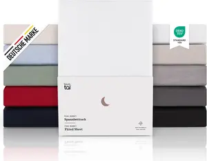 Простыня на резинке Premium Jersey 140x200 см с пружинным блоком, комплект из 2 шт. - 100% хлопок - белый Blumtal