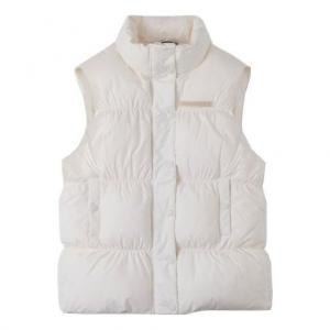 (WMNS) Синтетический пуховый жилет Converse Super Puffer Vest, цвет «Кремово-белый»