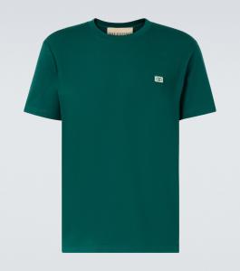 Футболка из хлопкового джерси с логотипом VLogo Valentino, Darkwood