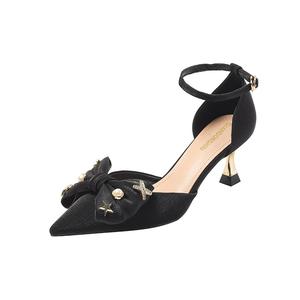 Тонкие каблуки Высокие каблуки 6 см Женские Черные Qiandongmeili, Зеленые