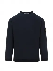 Свитшот с нашивкой-логотипом Stone Island, синий