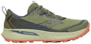 Кроссовки Saucony Wmns Peregrine 15 GORE-TEX 'Hemlock Dusk', зеленый