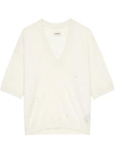 Zadig&Voltaire Вулли топ, нейтральный