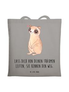 Mr. & Mrs. Panda Сумка Slow Lori Happy Bag с надписью, светло-серый цвет