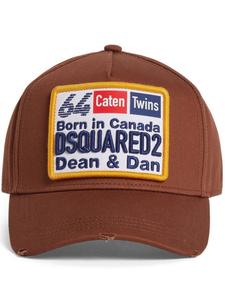 Dsquared2 бейсболка с нашивкой-логотипом, коричневый