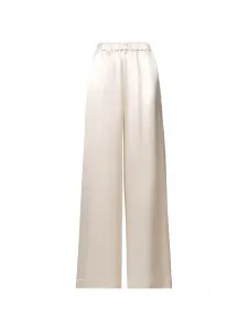 Атласные брюки на резинке Fabiana Filippi, нейтральный