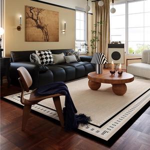 Budis Ковер 240x360 см для гостиной/спальни в винтажном французско-американском стиле, водоотталкивающий, моющийся, Non-Slip Waterproof Thickened Flocked