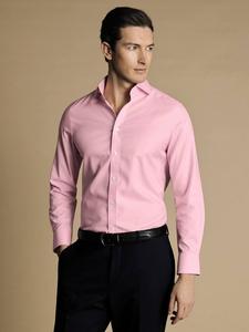 Рубашка с отложным воротником Non-Iron Twill Charles Tyrwhitt, Pink