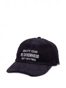 Вельветовая бейсболка с вышивкой Neighborhood, синий