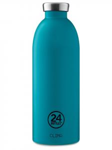 24Bottles Бутылка для воды Clima Bottle Atlantic Bay из нержавеющей стали, 0,85 л, синего цвета