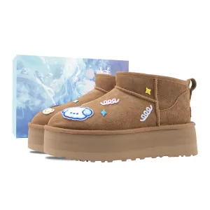 Зимние утепленные короткие снежные ботинки Women's Chestnut UGG, Chestnut (Special Box)