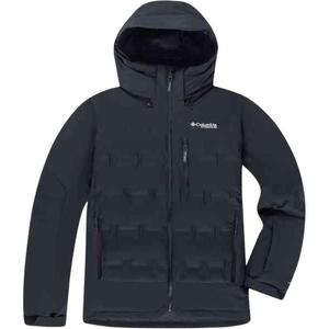 Титановая лыжная куртка мужская черная Columbia