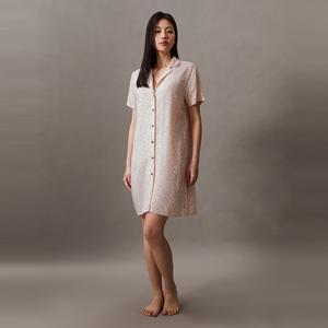 Ночная рубашка женская Calvin Klein с буквенным принтом, белый