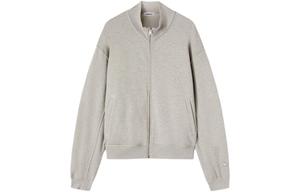 Свитшот из органического хлопка с вышитым логотипом AMBASH, светло-серый