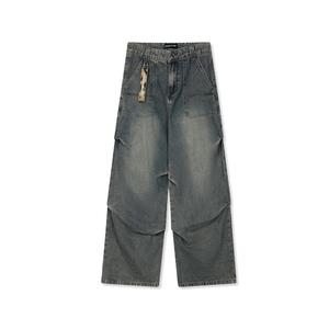 NAICHA STUDIO Джинсы унисекс черно-серые