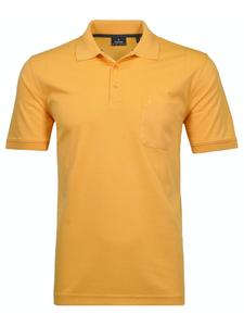 Мужская рубашка-поло с короткими рукавами желтого цвета Ragman