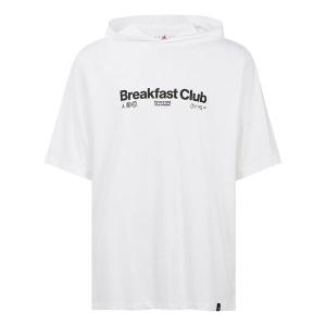 Футболка Men's Nike Alphabet Printing Hooded Pullover Short Sleeve White T-Shirt, белый