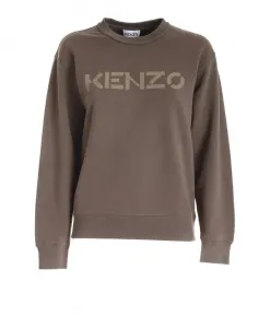 Толстовка с логотипом цвета хаки. Kenzo, зеленый