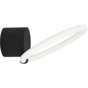 Потолочный светильник CARANACOA с LED-модулем, 1 шт., теплый белый свет, потолочный светильник черного цвета из стали - 11,5 Вт - теплый белый свет Eglo, черный