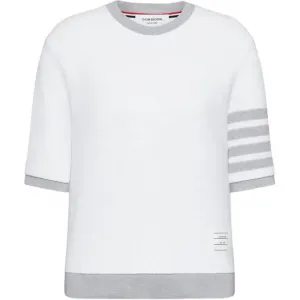 THOM BROWNE Футболка textured pique 4-bar tee