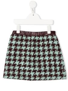 Moncler Enfant юбка в ломаную клетку, фиолетовый