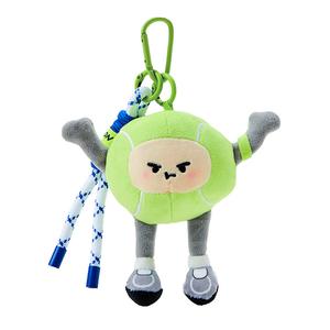 Милый баскетбольный футбольный малыш тысячи шариков куклы плюшевый кулон 12см высота A little tide to play