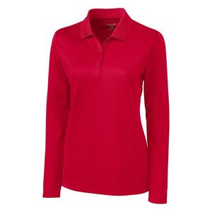 Техническая поло с длинным рукавом Ice pique Clique, Red