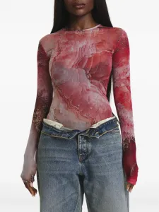 Топ с длинными рукавами Irina Voinea, розовый