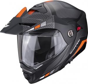 Шлем Scorpion adx-2 camino, Black Matt/Orange