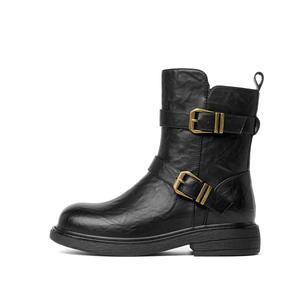 JOSINY Мартин Боутс женские черно-коричневые красно-коричневые (на флисовой подкладке), цвет Red Brown (Fleece-Lined)