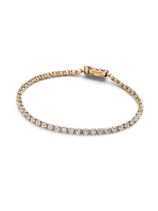 Теннисный браслет Pandora Era из 14-каратного золота с выращенными в лаборатории бриллиантами Pandora, 4,60 карата tw, 14-каратное золото