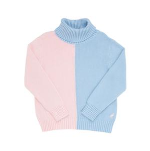 Детский водолазка Townsend в цветовом блоке Beale Street Blue/Palm Beach Pink The Beaufort Bonnet Company