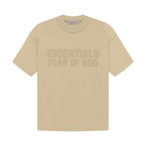 Детская футболка с короткими рукавами Fear of God Essentials, цвет Песок