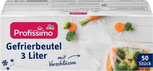 Пакеты для заморозки 3 л с застежками 50 шт. Profissimo