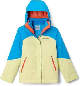 Columbia детская куртка Bugaboo III Fleece Interchange, Citron Haze/Compass Blue