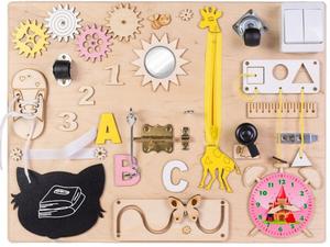 Сенсорная деревянная доска для манипуляций Монтессори 3toysM