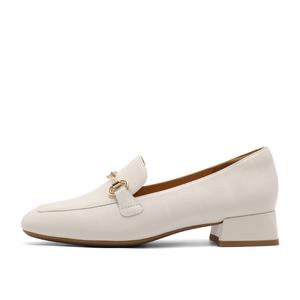 Belle Женские лоферы 3 см, черный, цвета экрю