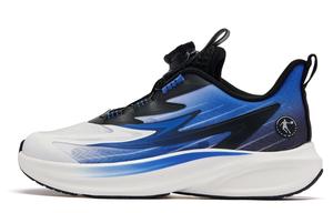 QIAODAN Легкие дышащие детские кроссовки low top с амортизацией black cobalt blue