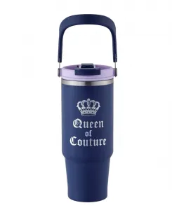 Термокружка Insulated Flip Fusion объемом 1 л (около 1,2 литра) Juicy Couture, темно-синий