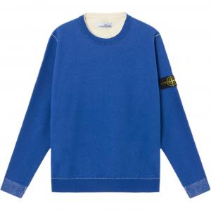 Свитшот с нашивкой компас STONE ISLAND, ярко-синий