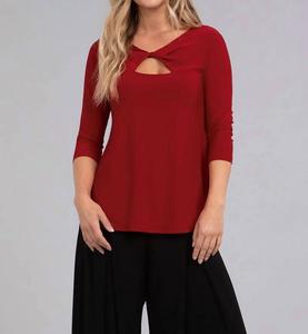 Twist Топ в красном цвете Sympli