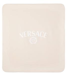 Детское одеяло из хлопковой смеси Versace Kids, Sand+White