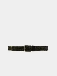 Мужской эластичный плетеный ремень Lion Of Porches, оливковый