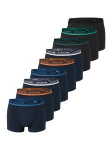 UNCOVER BY SCHIESSER Ретро шорты/брюки из хлопка, сине-черного цвета