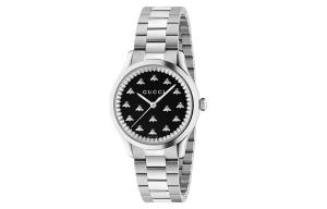 GUCCI Часы G Timeles Collection Wrist Watch Quartz Movement Stainless Steel Watchband Black Dial Women's