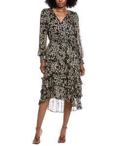 Платье макси с V-образным вырезом Vince Camuto, черный