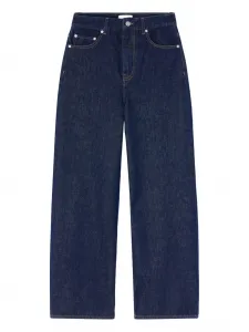 Джинсы с нашивкой-логотипом Ganni, синий