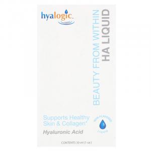 Hyalogic, Beauty From Within, жидкость с гиалуроновой кислотой, без добавок, 3 мг, 30 мл (1 унция)